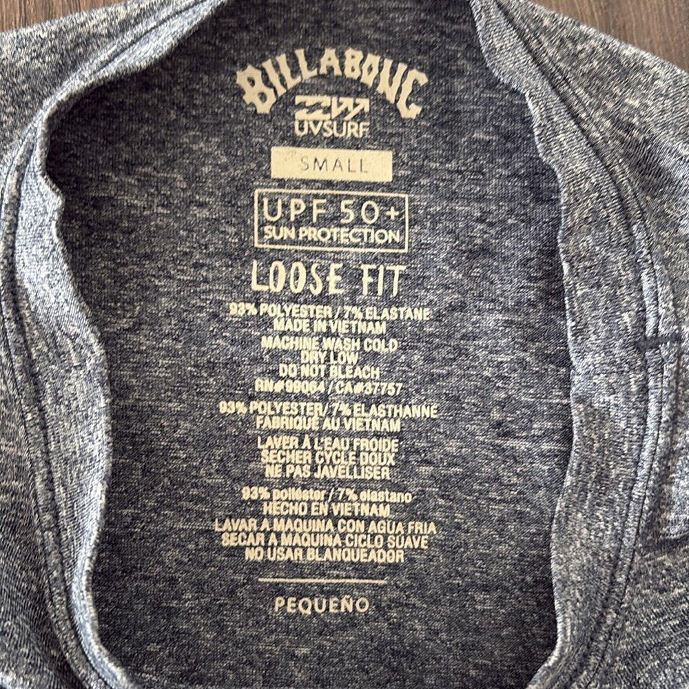 Billabong 🏄 rash-guard loose fit / men’s small great condition! sun protection - Picture 4 of 6
